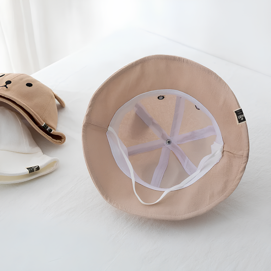 Chapeau pour bébé en coton avec oreilles d'ours - Choupinours®