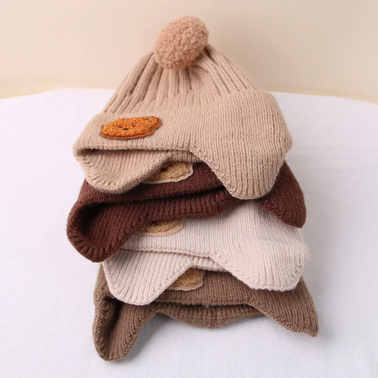 Bonnet hiver pour bébé en tricot