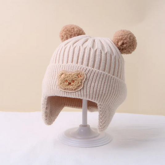 Bonnet hiver pour bébé en tricot