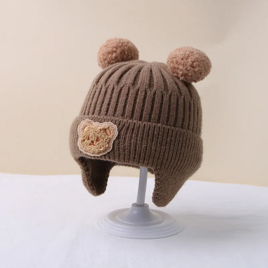 Bonnet hiver pour bébé en tricot