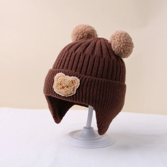 Bonnet hiver pour bébé en tricot