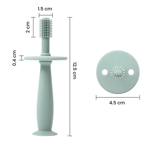 Brosse a dent bébé ergonomique 360 en silicone taille