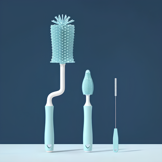 Brosse de nettoyage pour biberon et vaisselle en silicone