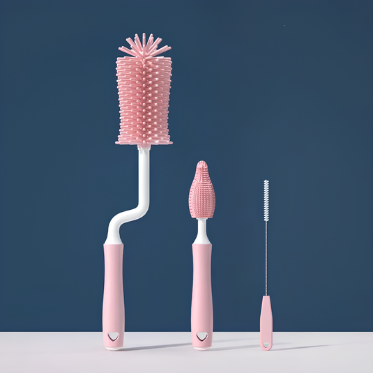 Brosse de nettoyage pour biberon et vaisselle en silicone