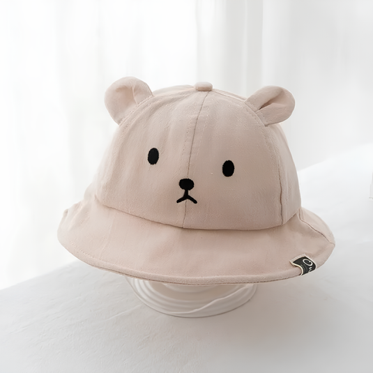 Chapeau pour bébé en coton avec oreilles d'ours -  Choupinours®