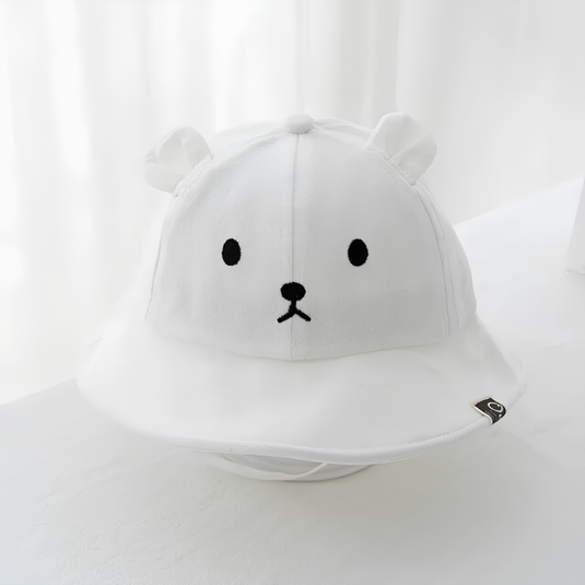 Chapeau pour bébé en coton avec oreilles d'ours -  Choupinours®