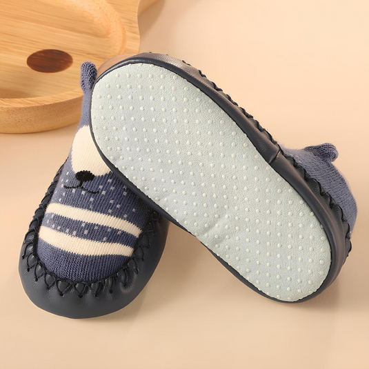 Chaussettes antidérapantes avec semelle souple pour bébé