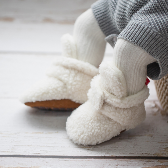 Chaussons pour bébé en coton doux pour l'hiver