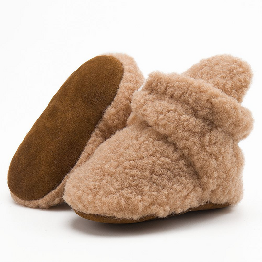 Chaussons souples en coton doux pour bébé