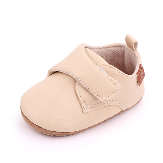 Chaussures pour bébé en cuir souple avec semelle antidérapante