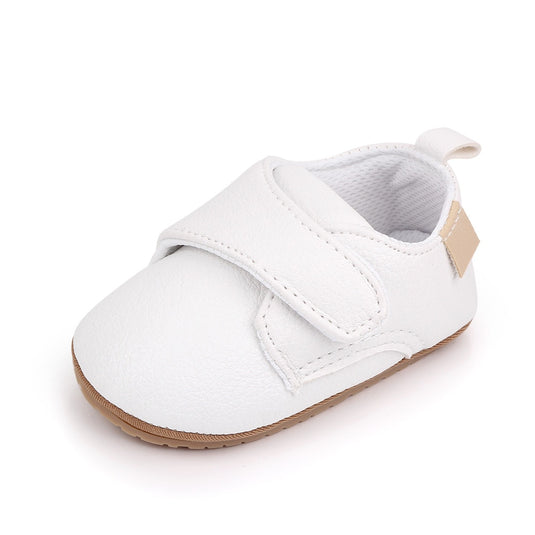 Chaussures pour bébé en cuir souple avec semelle antidérapante