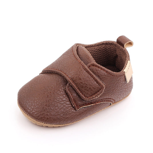 Chaussures pour bébé en cuir souple avec semelle antidérapante