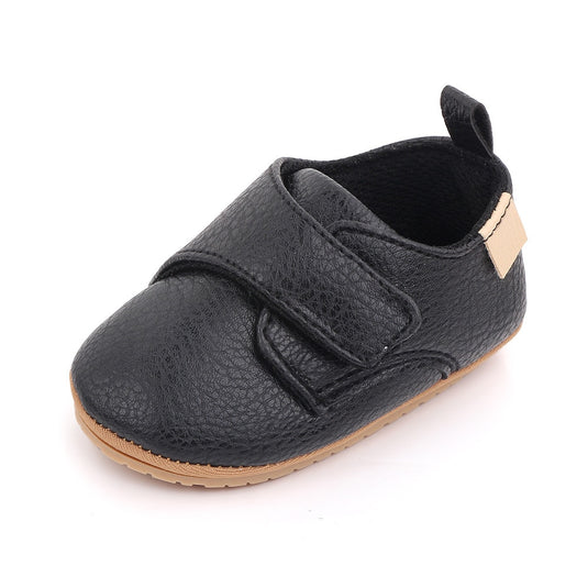 Chaussures pour bébé en cuir souple avec semelle antidérapante