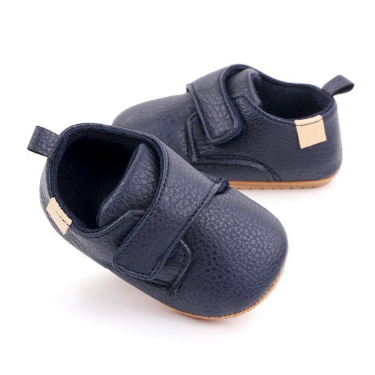 Chaussures pour bébé en cuir souple avec semelle antidérapante