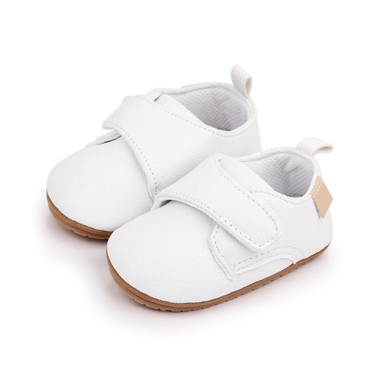 Chaussures pour bébé en cuir souple avec semelle antidérapante