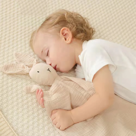 Doudou lapin en coton pour bébé