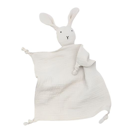 Doudou lapin personnalisé pour bébé en coton