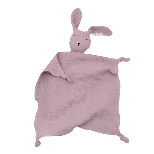 Doudou lapin personnalisé pour bébé en coton