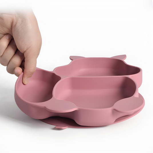 Coffret repas pour bébé en silicone - Lot de vaisselle