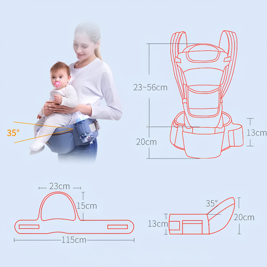 Porte bébé multifonction ergonomique et écharpe de portage