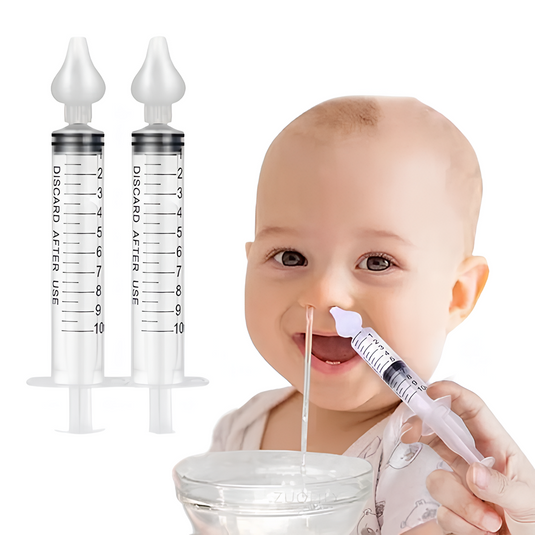 Mouche bébé - Aspirateur manuel pour nettoyage nasal - Lot de 2