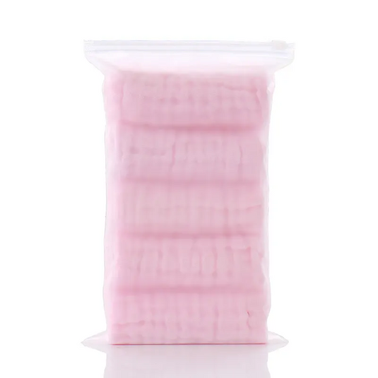 Serviette de bain bébé coton rose