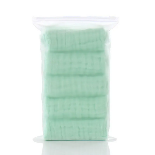 Serviette de bain bébé coton vert